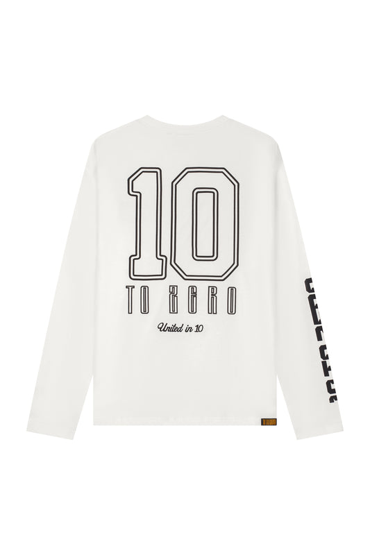 10TOZERO United in 10 Longsleeve Offwhite